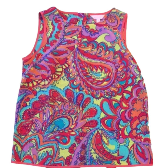 LILLY Pulitzer Silk Iona Shell Feelin Groovy XS - Picture 1 of 5